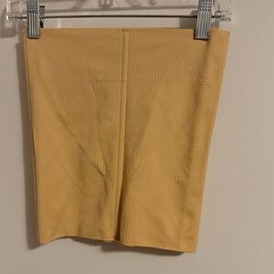 Yellow Textured Skirt